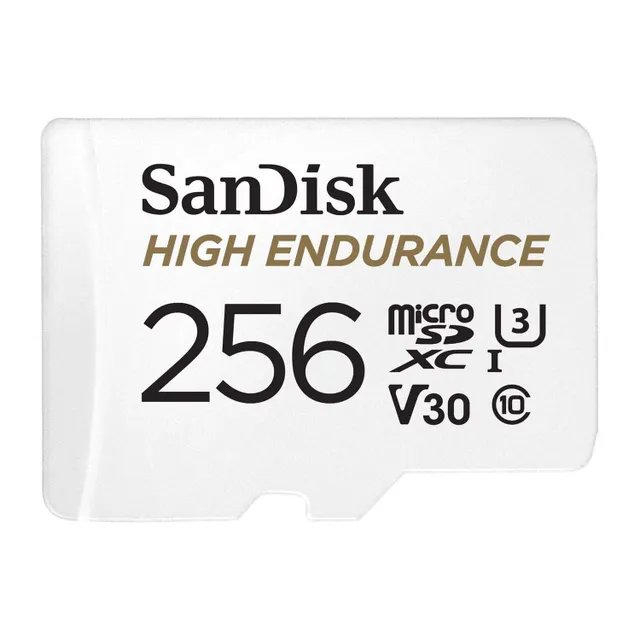 Sandisk High Endurance microSDHC Card 256GB for Dashcams & home