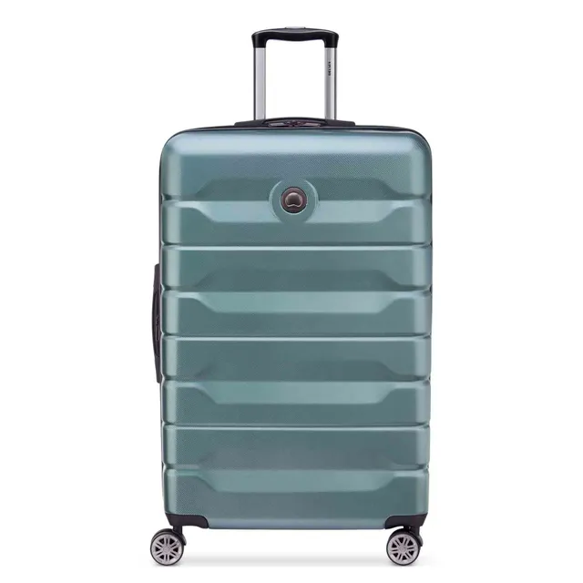 Delsey Air Armour 4 Double Wheel Hard Casing Luggage Trolley 80cm Green