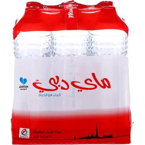 Mai Dubai قارورة ماء 1.5Lx عدد 6 pcs