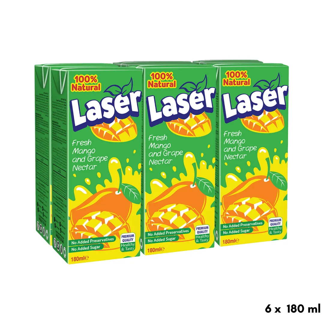 Laser عصير مانجو وعنب UHT