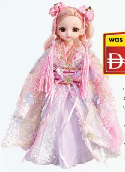 Battery Operated Fashion Doll With Light & Music