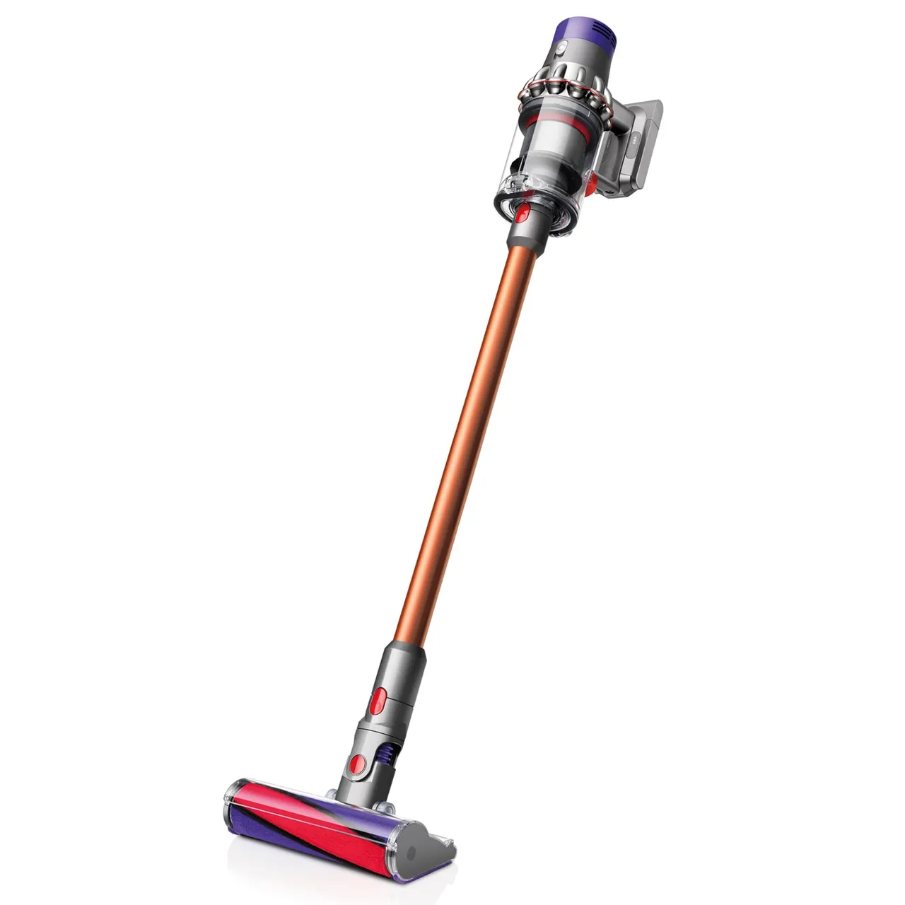 Dyson مكنسة كهربائية V10 Absolute نحاسي/نيكل بمدة تشغيل 60-Min
