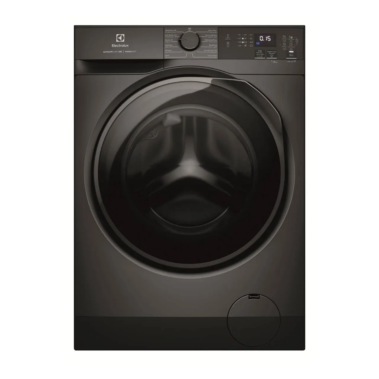 Electrolux غسالة ومجفف 8/ بـ 12 برنامج و1200 RPM بمحرك Eco-Inverter تحميل أمامي Full Wash 45 وWashDry 60 وDuvetCare 60 موديل EWW8024P3SC