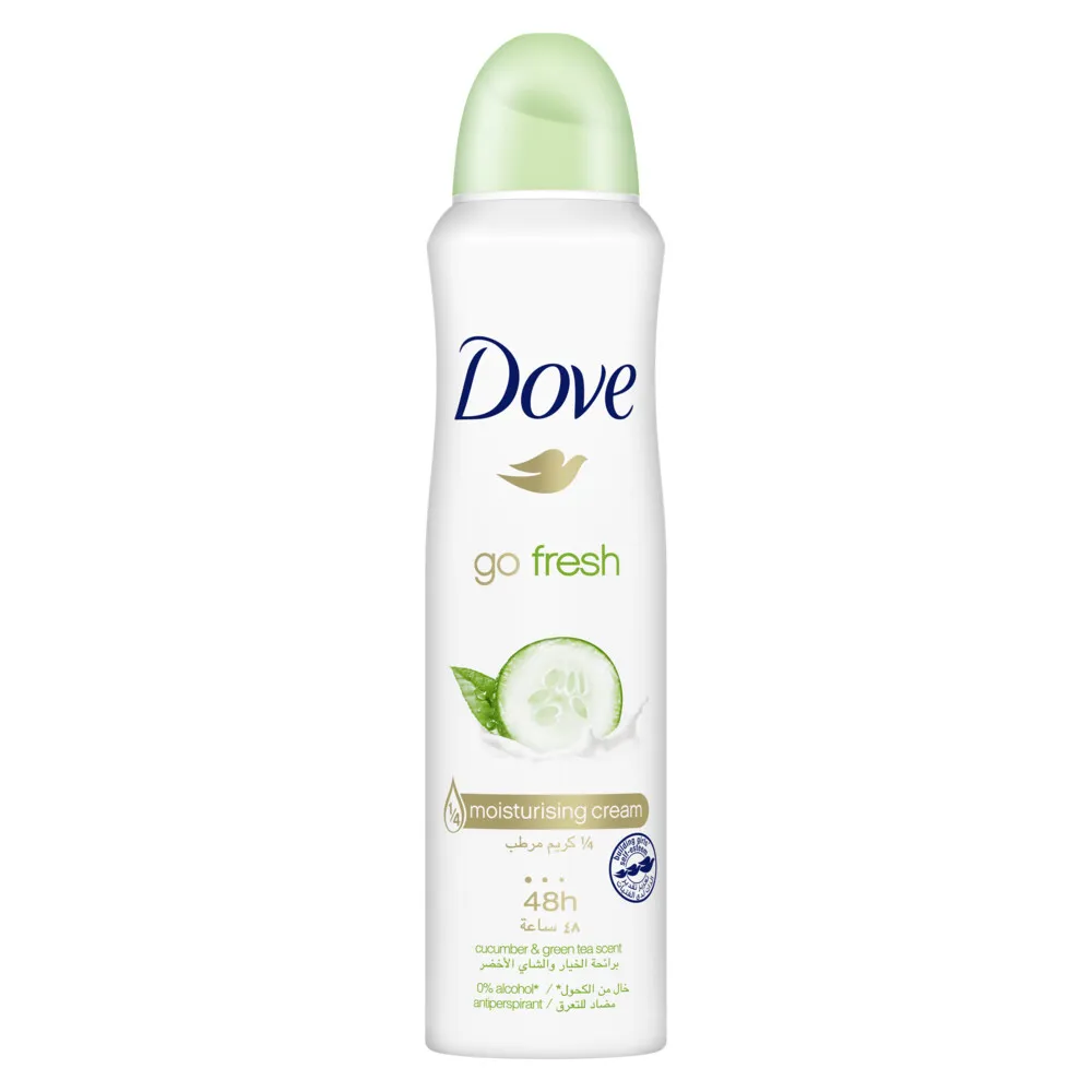 مزيل عرق بخاخ Dove بالخيار والشاي الأخضر