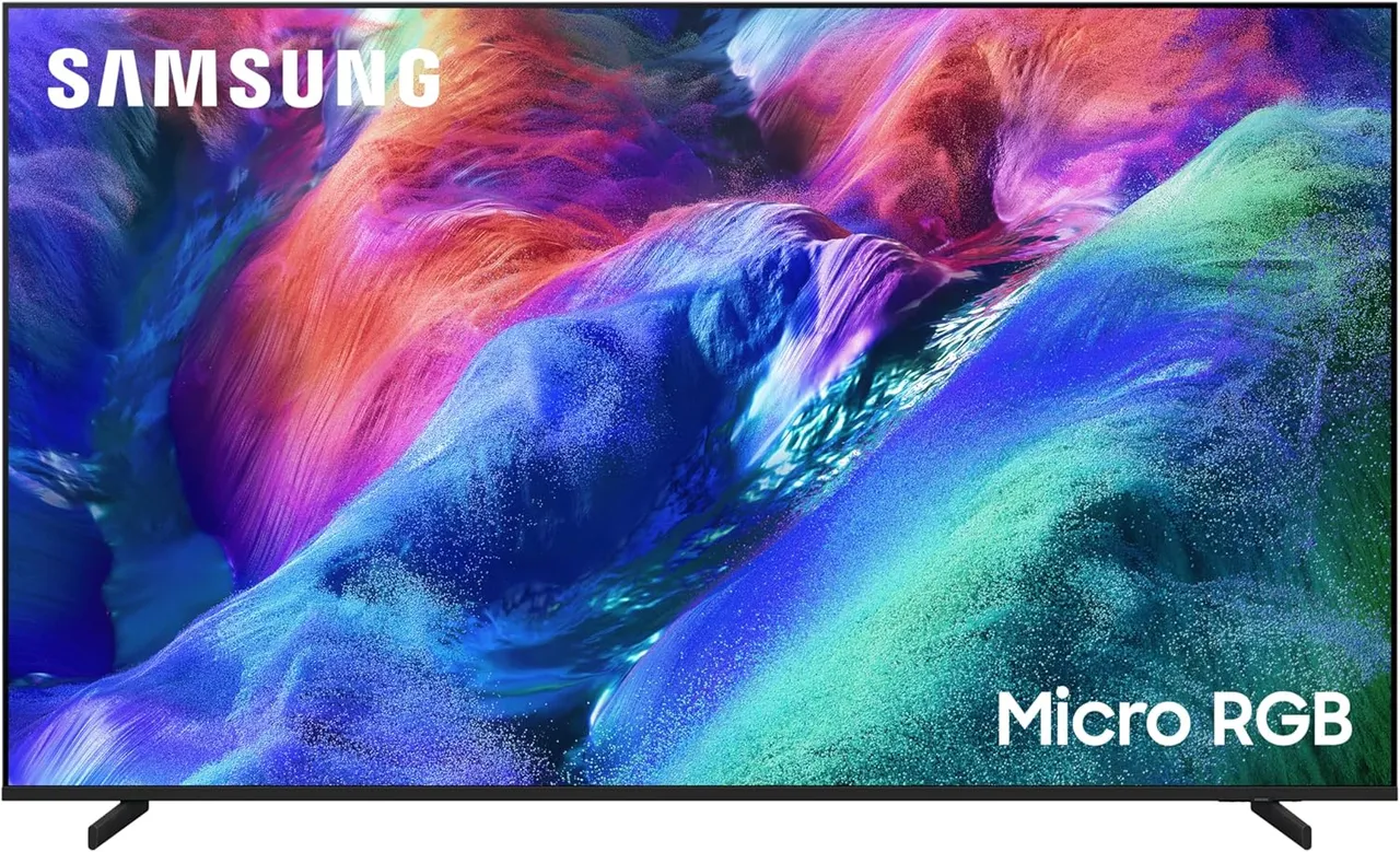 Samsung تلفاز ذكي 55 بوصة R85H Micro RGB LED 4K، HDR 10+، Motion Xcelerator 144Hz، Dolby Atmos، تقنية Micro RGB، MRA55R85HAUXZN (2026 - نسخة الإمارات)