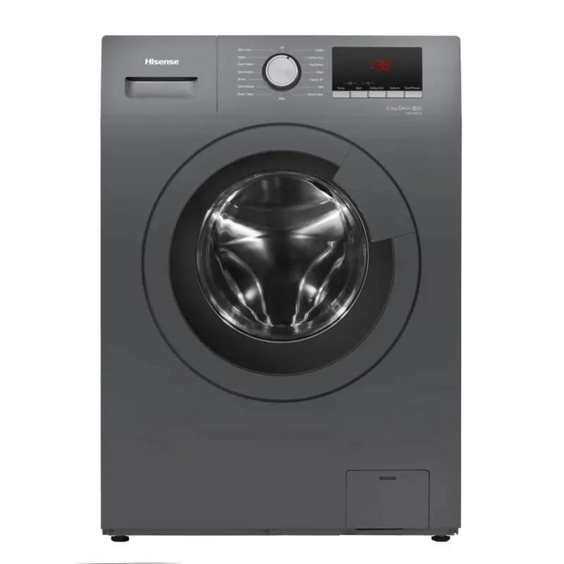 Hisense غسالة تحميل أمامي من السلسلة الجديدة 1200RPM بحلة ستانلس ستيل WF1B7012MT