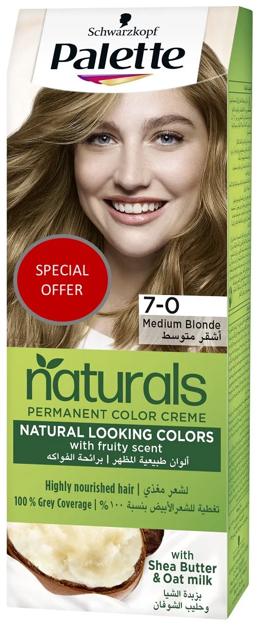 Palette Permenant Color Cream 7-0 Med Blonde
