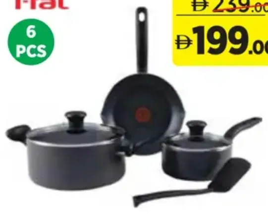 T-Fal Initiatives Nonstick Cookware Set Grey