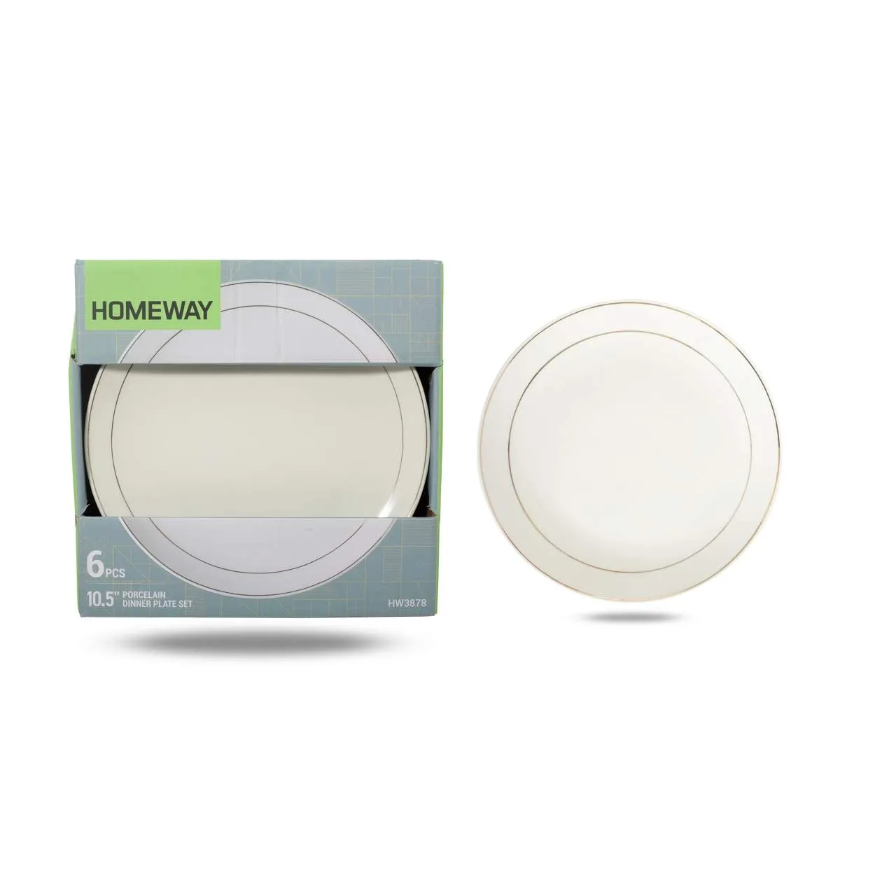 Homeway طقم أطباق عشاء Celain - 6's