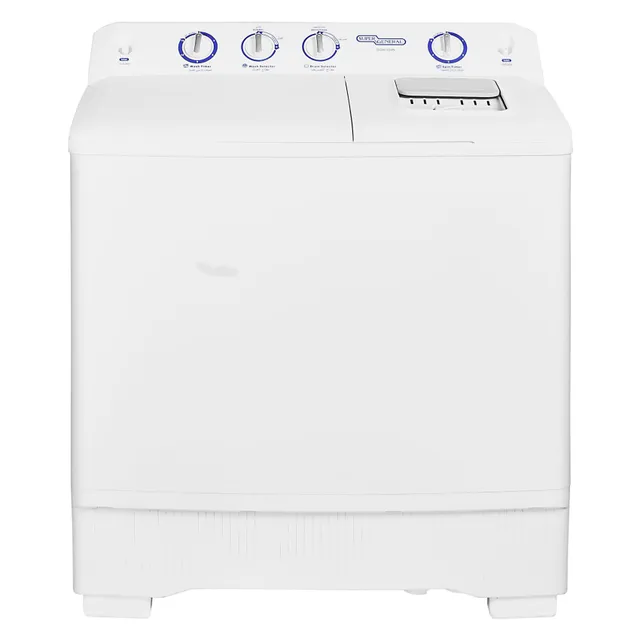 Super General Top Loading Washing Machine SGW150N White/Black