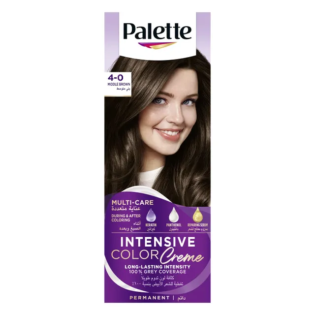 Palette Intensive Color Creme 4-0 Middle Brown 1 pkt