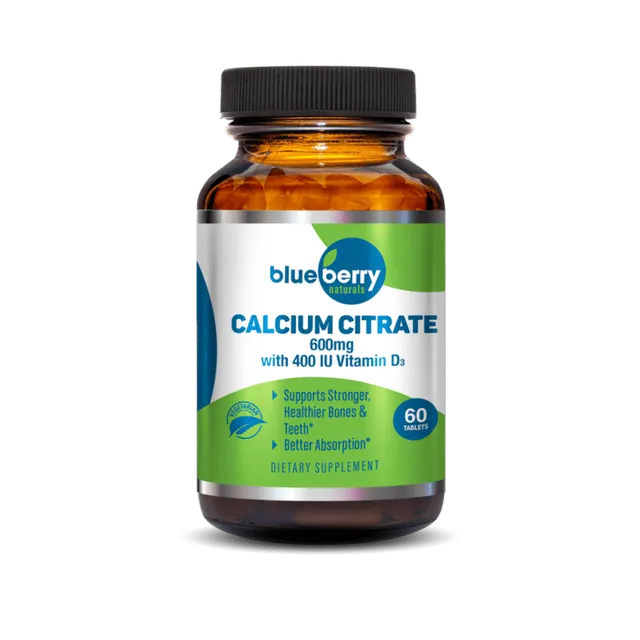 Blue Berry Calcium Citrate 600Mg - 60's