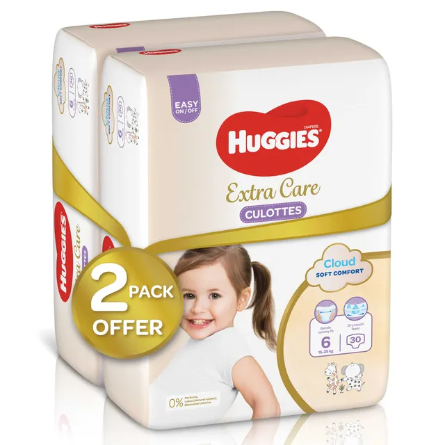 Huggies Diaper Pants Extra Care Size 6 (15- ) - 2 x 30 Pcs