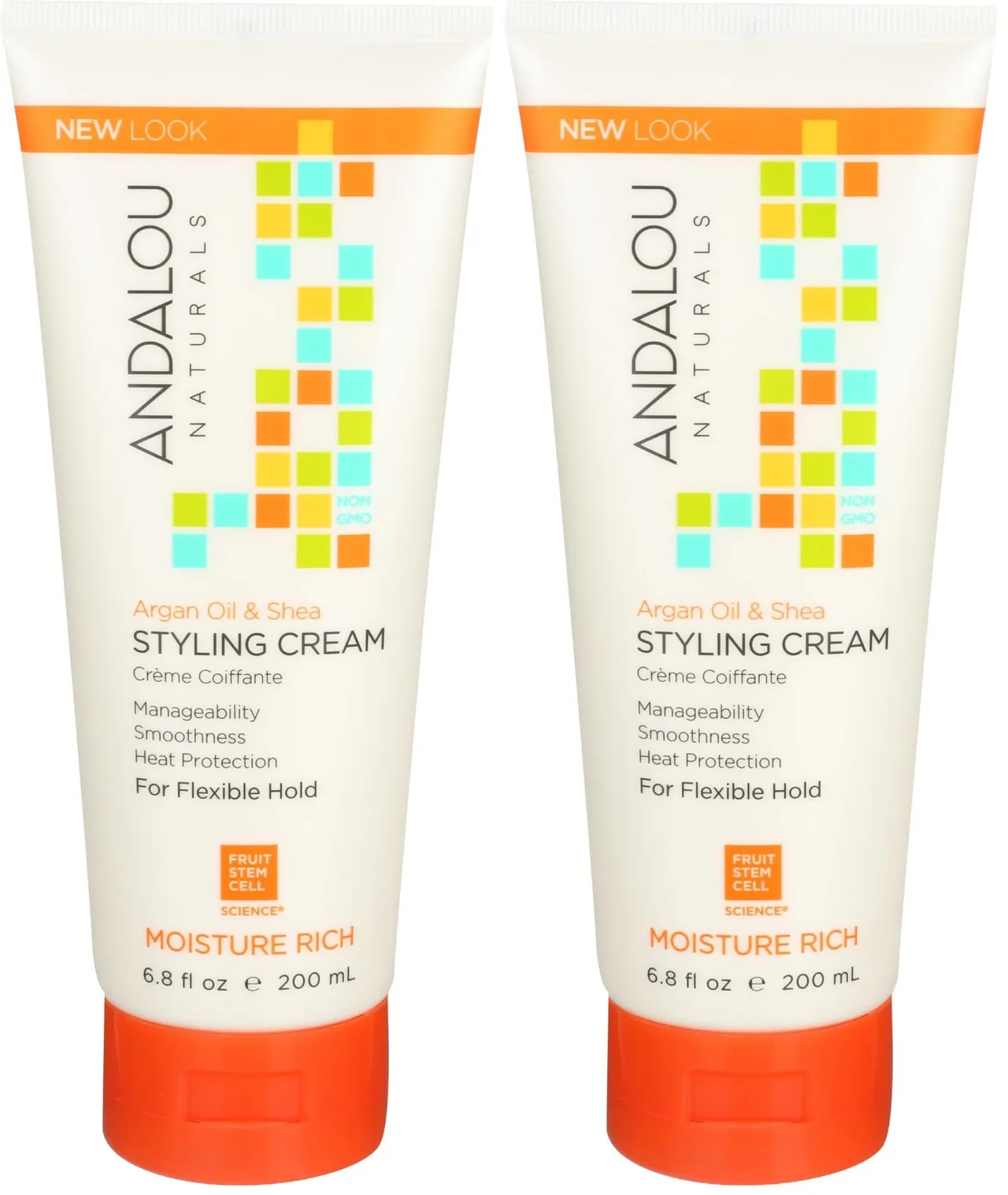 Andalou Naturals كريم تصفيف Styling Cream بالأرغان والشيا Argan OilShea، 6.8 Fl Oz