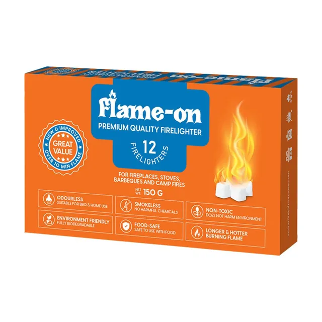 Flame On Firelighter Cubes - 12 Pcs