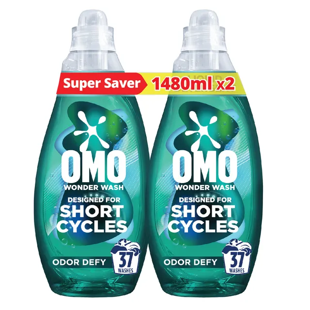 Omo Wonder Wash Laundry Liquid Detergent Odor Defy