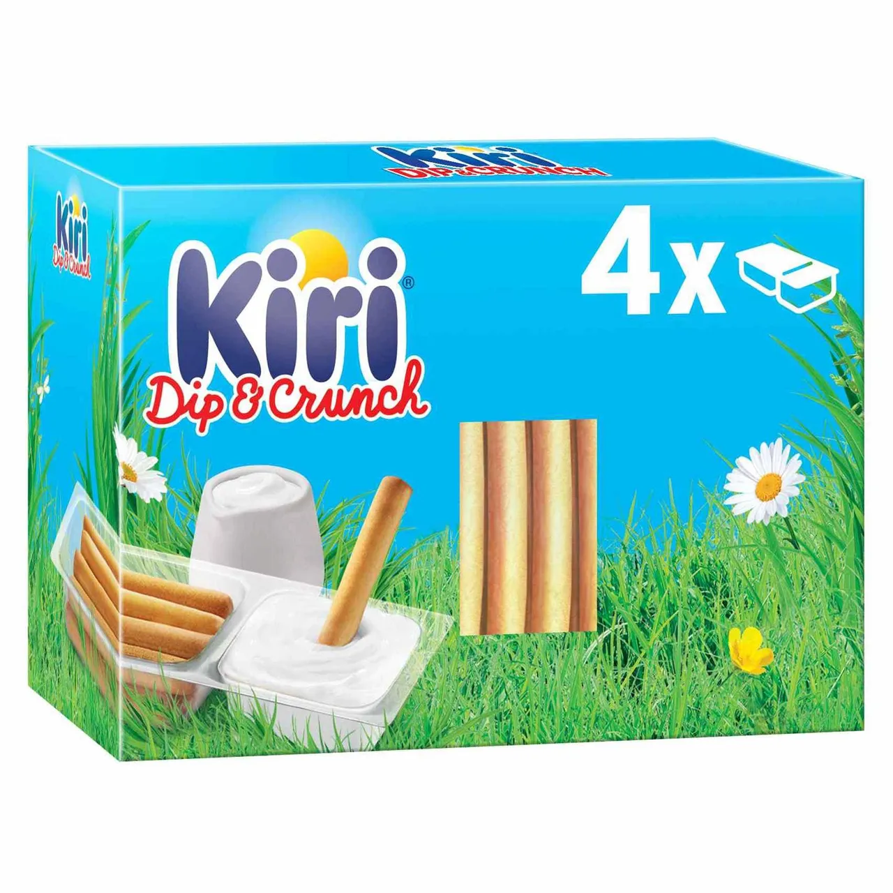 Kiri Dip & Crunch سناك جبن كريمي مع أصابع خبز، 4 pcs
