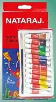 Nataraj Watercolor Tubes Colours With Brush