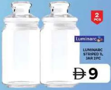 Luminarc Striped Jar