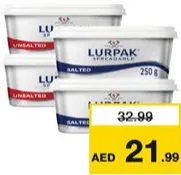 Lurpak Sprdbl Cup Unsalted/Saltd Buter