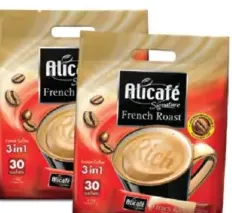 Alicafe قهوة فرنسية التحميص 3 في 1 في كيس