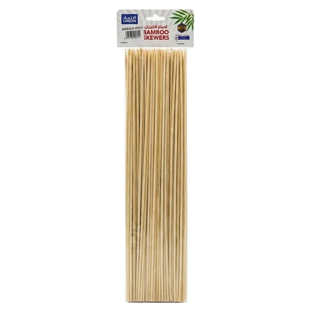 Union Premium Bamboo Kebab Skewers 16" - 100 Pieces