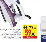 Black+Decker Steam Iron with Non Stick Soleplate 1750W