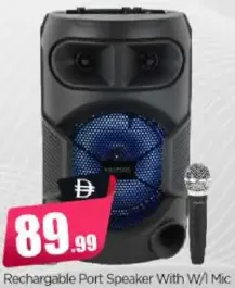 Krypton Rechargeable Port Speaker With W/1 Mic KNMS5372