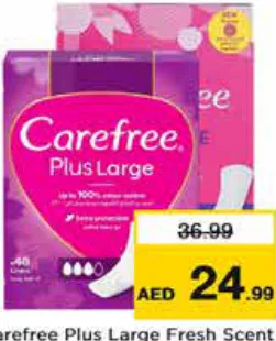 Carefree Plus Large Fresh Scent / Light Scent