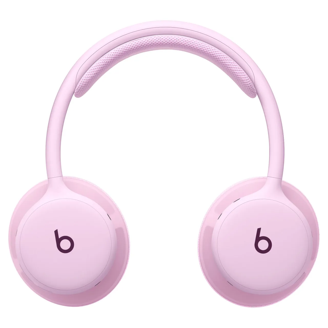 Beats سماعات رأس فوق الأذن 360 مع وسائد محبوكة للأداء، وردي