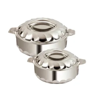 Chefline طقم حافظات طعام ستانلس ستيل، 2 Pcs، TRINITY1525