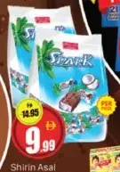 Shirin Asal لوح شوكولاتة بجوز الهند Spark 500Gm
