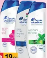 H&S Shampoo Smooth & Silky/Menthol/Daily Clean