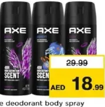Axe Deodorant Body Spray Assorted