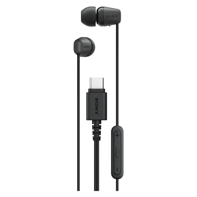 Sony IER-EX15C USB-C Wired In-Ear Headphones, Black