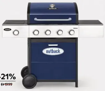 Outback gas bbq meteor 4 blue