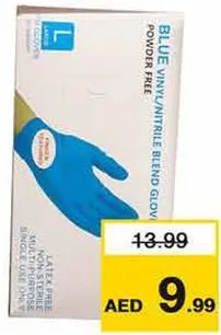 Jasmin Blue Pwdr Free blnd Gloves L