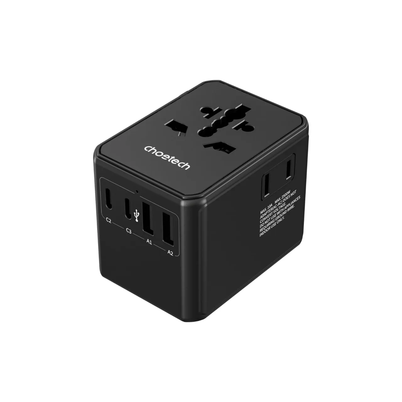 Choetech شاحن سفر عالمي GaN بقدرة 70W، PD5064