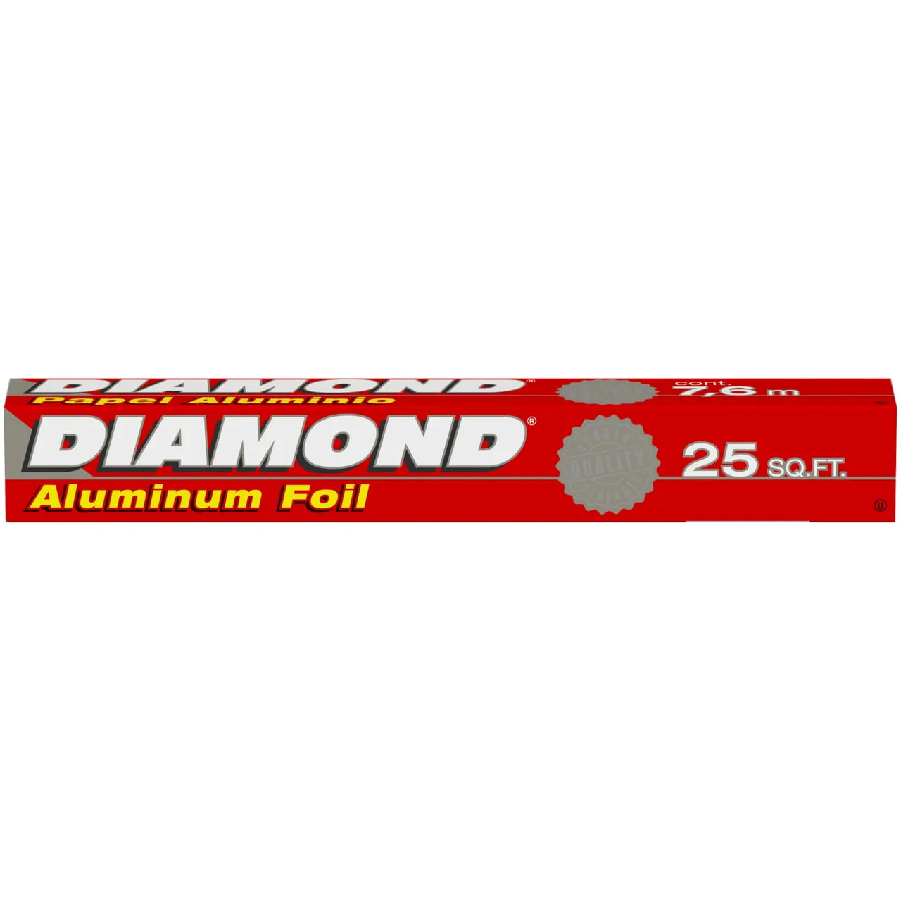 Diamond ورق ألمنيوم مقاس 7.62m x 30.4cm، 25sq.ft، 1 pc