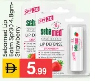 sebamed مرطب شفاه SPF 30 بالفراولة