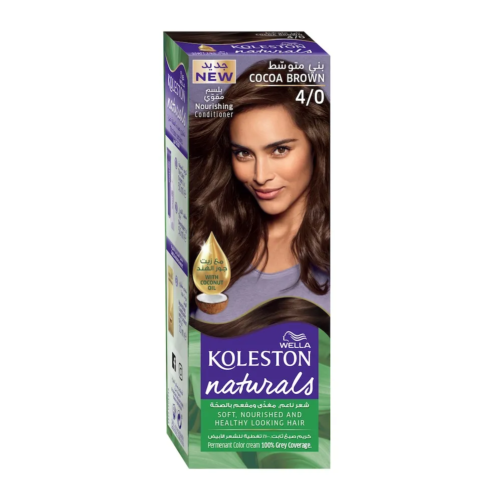 Wella صبغة شعر ويلا كولستون ناتشورالز 4/0 بني كاكاو