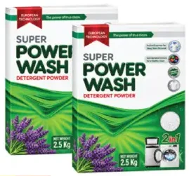 Power Wash مسحوق غسيل اكسترا كلين