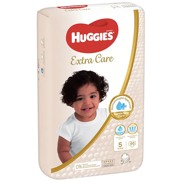Huggies Extra Care Jumbo Pack Size 5 - 2 x 60 Pcs