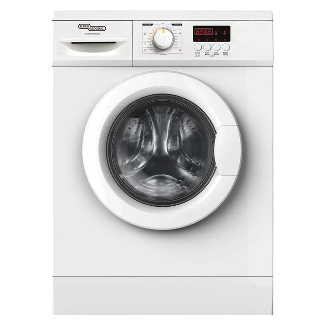 Super General غسالة تحميل أمامي بسرعة 1000 rpm أبيض SGW6300EDM