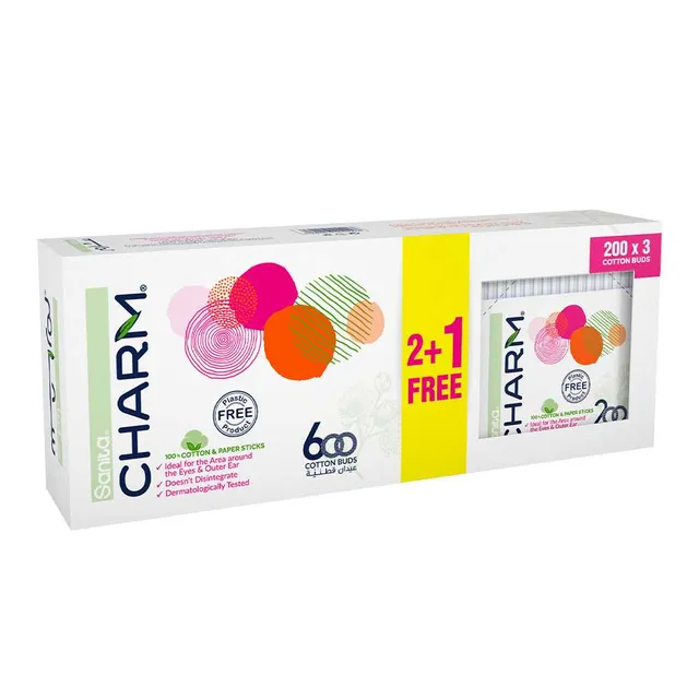 Sanita Buds Box - 3 x 200's