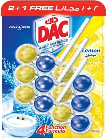 Dac منظف تواليت مكعب ليمون Power Active 2+1 مجاني