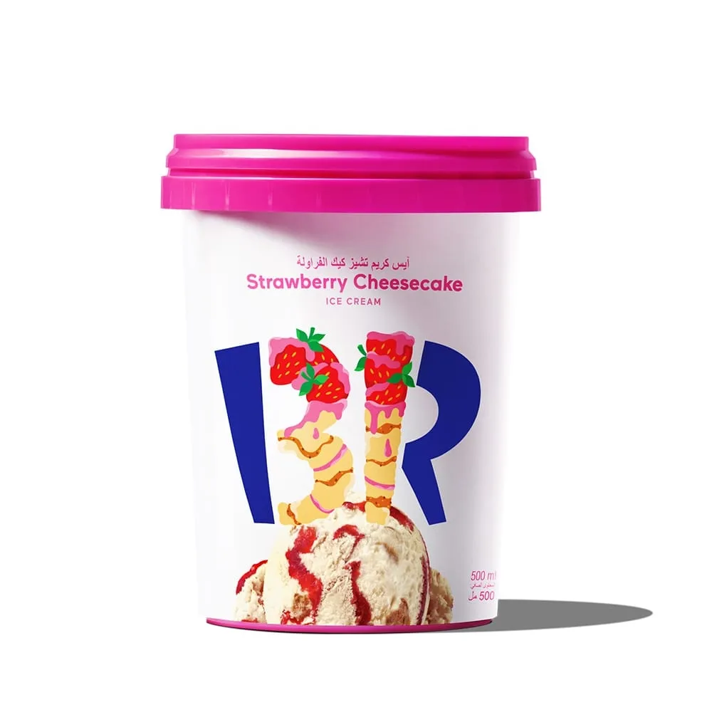 Baskin Robbins آيس كريم تشيز كيك بالفراولة