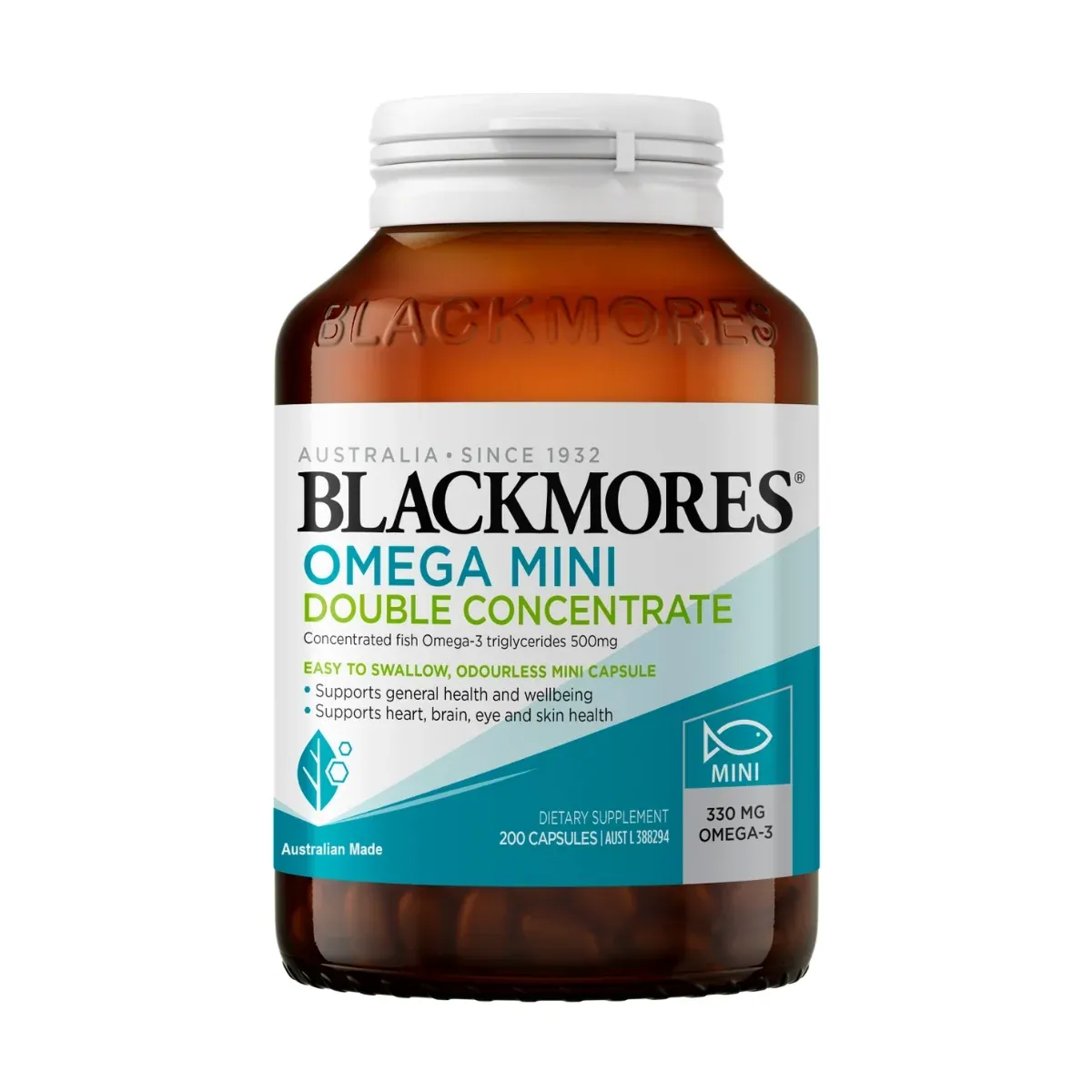 Blackmores أوميغا ميني مضاعف التركيز 200 كبسولة