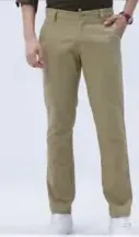 Men'S Cotton Pant Regular Fit Black