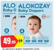 Alokozay Baby Diapers Size 7/6/5/3, Assorted